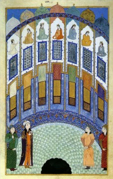 antología del sultán iskandar siete pabellones islam religioso Pinturas al óleo